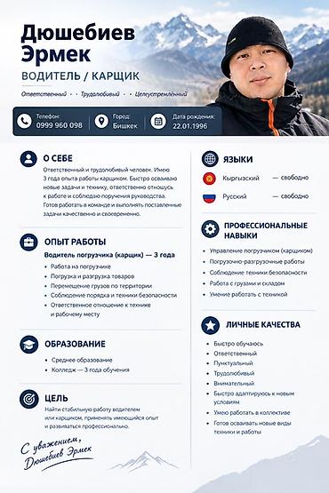 водитель карщик: Услуги: водитель/карщик (водитель погрузчика) Ключевые компетенции: - — 1