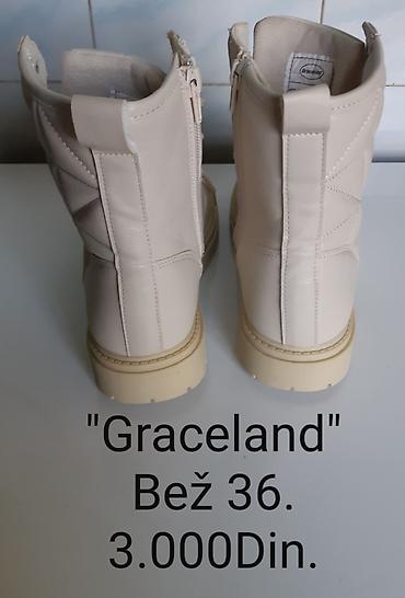 Gležnjače: Nove Graceland ženske čizme, broj 36 - Boja: Bež - Model: gležnjače — 5
