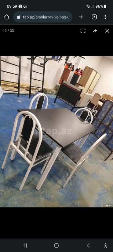 Bağ, çöl masa və oturacaq dəstləri: Yeni, Dördbucaq masa, 4 stul, Açılmayan, Stullar ilə, Taxta, Azərbaycan -da lalafo.az — 6 Bağ, çöl masa və oturacaq dəstləri: Yeni, Dördbucaq masa, 4 stul, Açılmayan, Stullar ilə, Taxta, Azərbaycan — 6