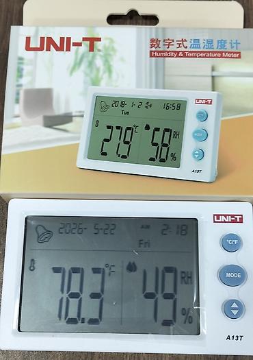 Ölçmə cihazları: UNI-T A13T Rəqəmsal Temperatur və Rütubət Ölçən - Funksiya: Eyni anda — 2