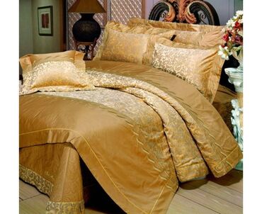 Örtüklər: Yataq üçün Yeni Xovlu rəng - Bej Yataq örtüyü — 9