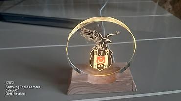 20 yanvara aid şekil: Məhsul: 3D Creative Visualization Lamp – BJK loqolu işıqlı dekor — 2