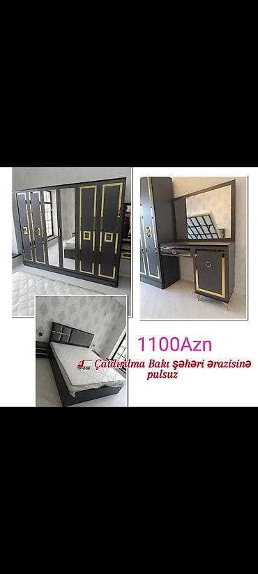 taxt carpayı: İkinəfərlik çarpayı, Termo, Dolab, 2 tumba, Azərbaycan, Yeni — 6