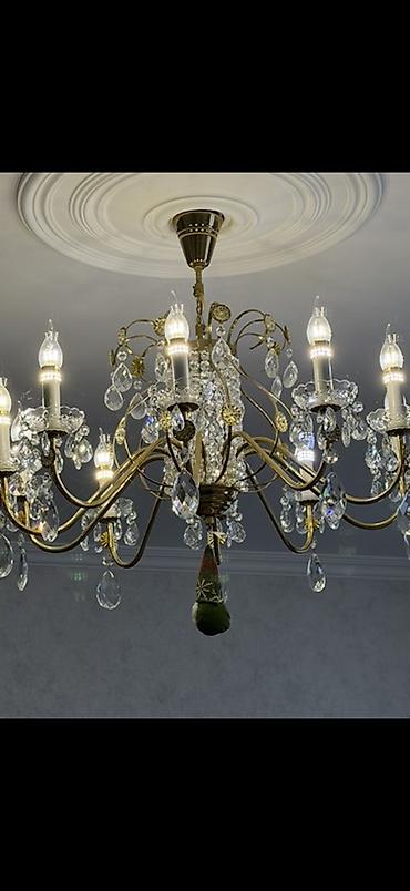 İşıqlandırma: Çılçıraq, 10 və daha çox lampa, Metal — 1
