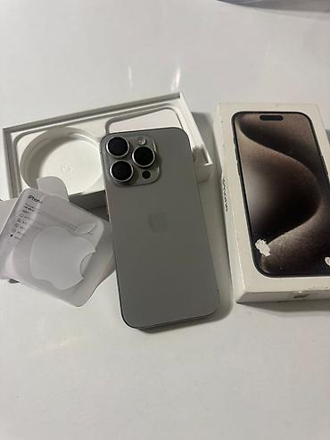 тел поко: IPhone 15 Pro, цвет Natural Titanium (натуральный титан) идеальном — 1