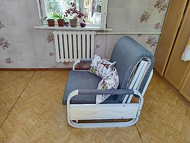 кресло кроват: Кресло-кровать, Новый, Односпальный, Самовывоз, цвет - Серый — 1