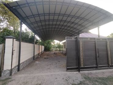 Навесы: Навес, Арочный, Металл, Поликарбонат, Установка — 3