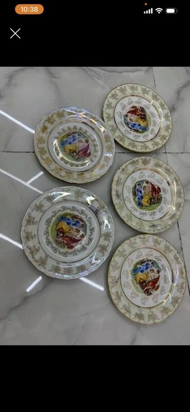 Nahar dəstləri və servizlər: Nahar dəsti, rəng - Göy, Farfor — 11