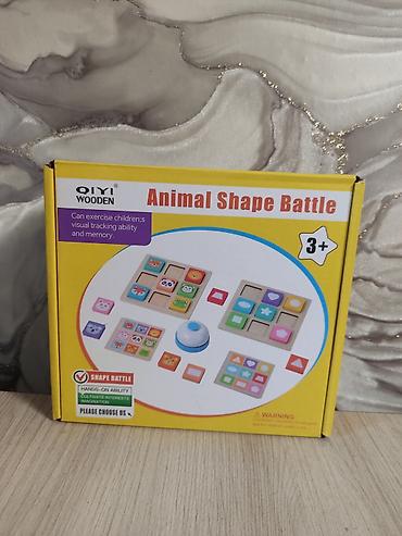 Игрушки: Деревянная настольная игра-головоломка QIYI “Animal Shape Battle” (3+) — 1
