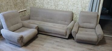 шкафы кухонные: Раскладной диван, Б/у, Двойной