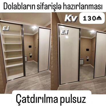 yapışqan güzgü: Qarderob dolab paltar skafi wkaf shkaf wifaner sifoner sifonyer