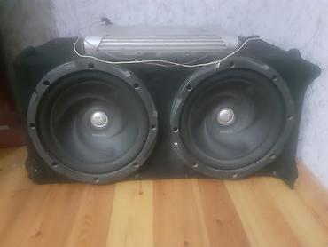 Kenwood iki ədəd subwoofer + gücləndirici seti - Brend: Kenwood