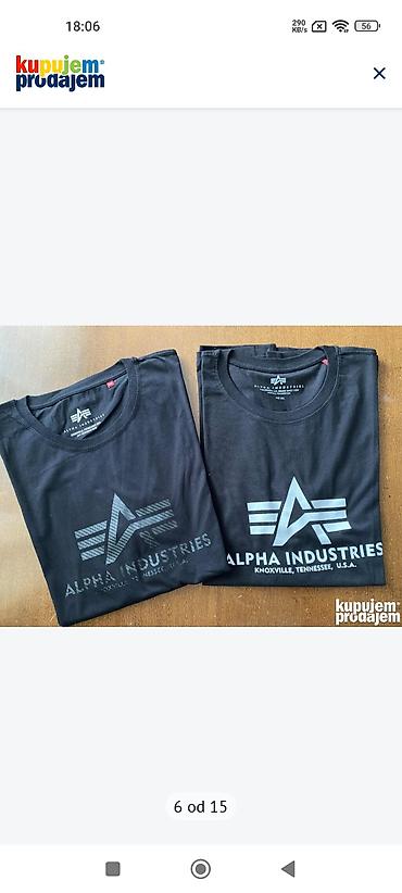 Majice: Muške majice Alpha Industries – kratki rukav - Originalni Alpha — 6