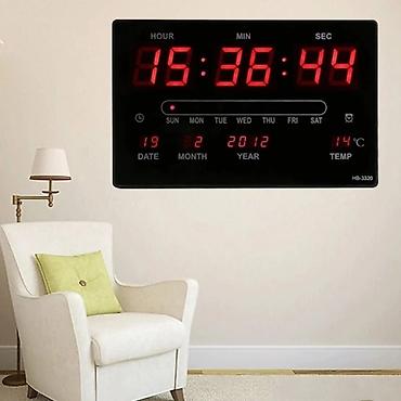 Ev üçün dekor: Elektron divar saatı🔆 🕔Rəqəmsal divar saatları 🔹Saat: AM/PM🕰 ☑️Ölkə — 2