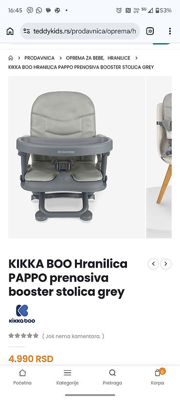 krevetac za macke: Prenosiva stolica–podizač za hranjenje bebe/detetа - Kompaktna — 10