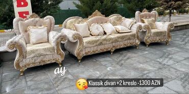 Divan və kreslo dəstləri: Divan, 2 kreslo