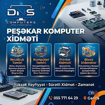 Noutbuk, printer və komputerlərin texniki xidməti və təmiri DNS