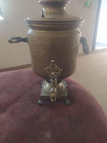 samavar qiyməti: Qədim samovar, 1920 il, Latun, Vəziyyəti: Əla — 1