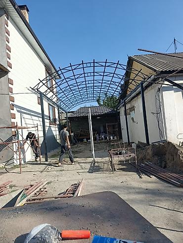 дожд: Навес, Арочный, Металл, Профнастил, Новый, Установка — 3