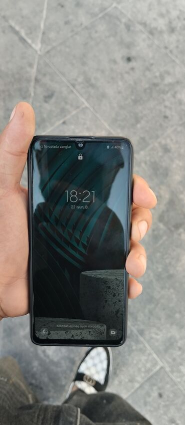 soyuducular 2ci əl: Samsung Galaxy A41, 4 ГБ, Гарантия, Кнопочный, Отпечаток пальца