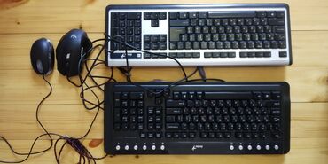 Noutbuklar üçün adapterlər: 2 ədəd personal kompyuter ucun klaviatura (2si de genius