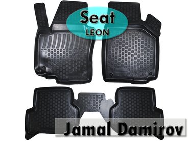 auto az qazel: Seat leon üçün poliuretan ayaqaltilar. Полиуретановые коврики для seat