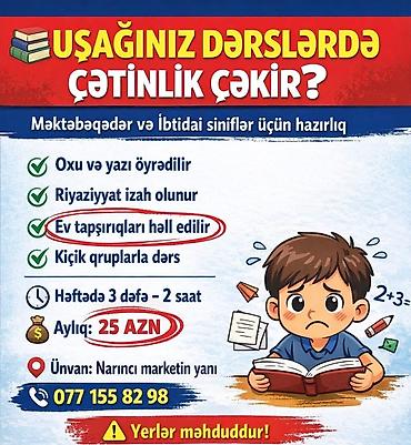 ipg tedris merkezi: Məktəbəqədər və ibtidai sinif hazırlığı, Azərbaycan dili, Fərdi, Əyani, Qrup — 1