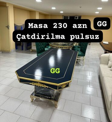 stol masa: Qonaq masası, Yeni, Açılmayan, MDF, Dördbucaq masa