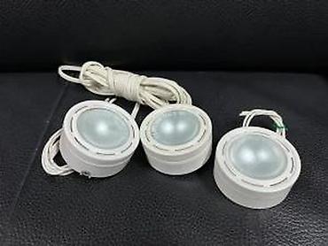 ikea lusteri i plafonjere: IKEA GRUNDTAL 17999 – set od 3 podkabinetske “puck” svetiljke - Tip — 4