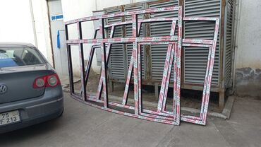 Plastik qapılar: Yeni Plastik qapı Zamok və çərçivə ilə, Zəmanətli, Pulsuz quraşdırma, Pulsuz çatdırılma, Rayonlara çatdırılma, Ödənişli çatdırılma — 3