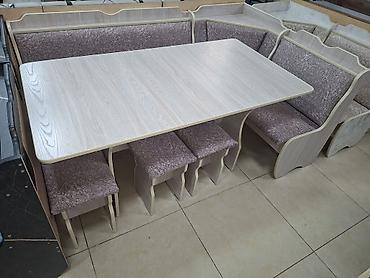 silver kitchen: Кухонный мягкий уголок, Новый, ЛДСП, цвет - Серый — 6