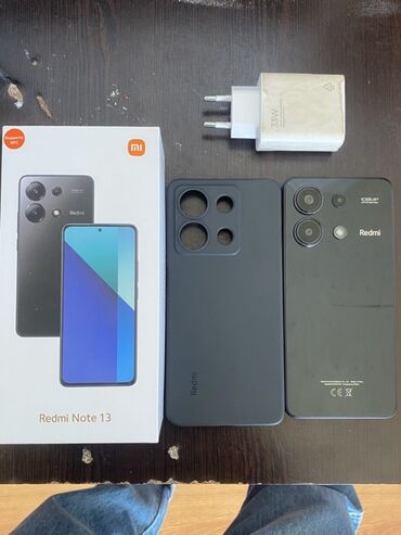 Redmi: Redmi Note 13, 256 GB, rəng - Qara, Barmaq izi