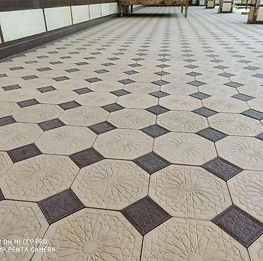 Тротуарная плитка: Тротуарная плитка для двора/террасы - Формат: восьмиугольные светлые — 8