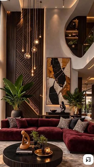 Dizayn, layihə: Müasir interyer dizayn xidməti - Stil: premium modern-lüks, isti və — 1