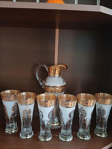 samovar 10 litre: Rəng - Qızılı, Şüşə, 1 l — 2