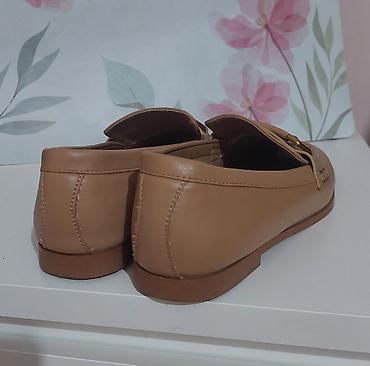 aldo mokasine zenske: ZARA ženske mokasine u bež/karamel nijansi. Klasičan penny-loafer — 4