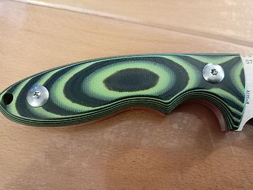 Lov i ribolov: Fiksni nož - Oštrica: široka drop-point forma sa sekundarnim usekom — 7