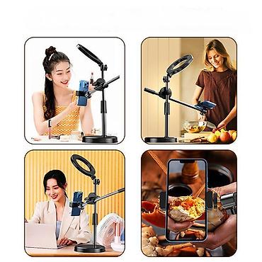 study lamp: Настольный штатив с кольцевой LED-подсветкой и держателем для — 4