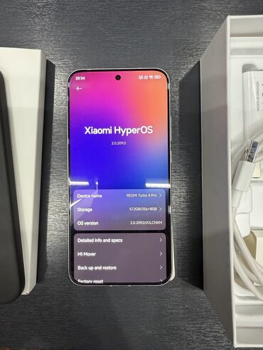 поко ф7 про: Redmi, Redmi Turbo 3, Новый, 256 ГБ, цвет - Белый, 1 SIM, 2 SIM