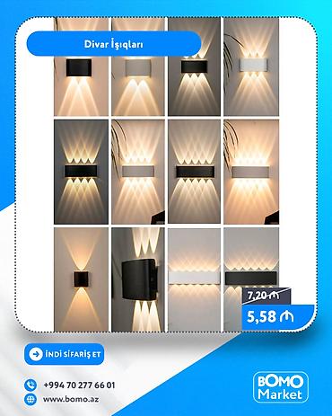 Все для дома и сада: 🔥 Divar İşıqları ✅ Marka: No Brand ✅ Rəng temperaturu: 4000K ✅ — 1