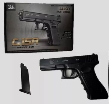 ак 47 игрушка: Металлический детский пистолет Glock C.15A Мощный и реалистичный!