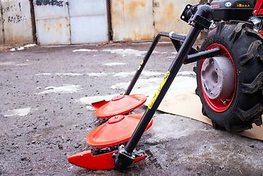 Другие косилки: Роторная косилка «Заря» (ОРИГИНАЛ) для мотоблоков со шкивом отбора — 2