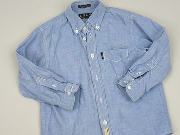 Shirts: Shirt 3-4 years, condition - Very good, pattern - Monochromatic, color - Light blue