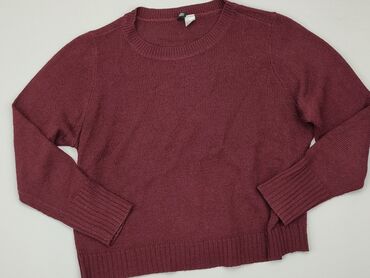 bluzki bordowa: Sweter, H&M, L, stan - Dobry