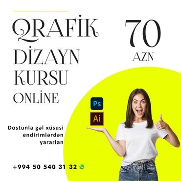 vertu qiymeti azerbaycanda: Kompüter kursları | Adobe Photoshop, Adobe illustrator | Onlayn