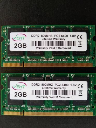 ddr2 ноутбук: Оперативная память, Новый, 2 ГБ, DDR2, 800 МГц, Для ноутбука