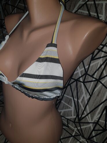 Swimsuits: XS (EU 34), S (EU 36), M (EU 38), Lycra, Stripes, color - White