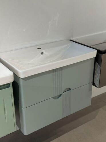 Тумбы для ванны: Тумба для ванны, Новый, С раковиной, МДФ, Бесплатная доставка, цвет - Коричневый — 9