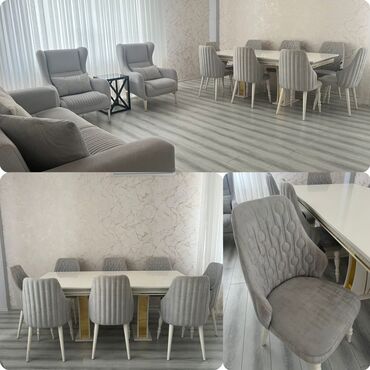 прокат стол стул душанбе: Qonaq otağı üçün, İşlənmiş, Açılan, Kvadrat masa, 8 stul