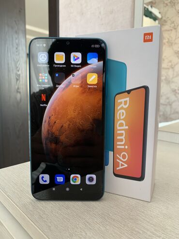 Redmi: Redmi, Redmi 9A, Б/у, 32 ГБ, цвет - Синий, 1 SIM, 2 SIM